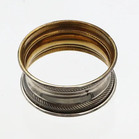 Kuvioitu servettirengas, Ø 42mm, 925,  Paino: 10,7 g