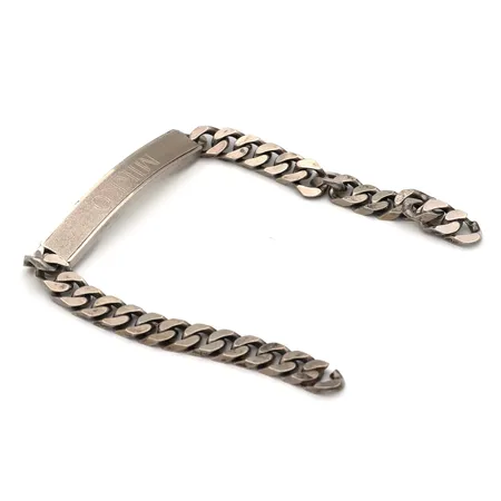 Viallinen panssariranneketju laatalla, pituus 190mm, kaiverrettu, 800,  Paino: 24,8 g
