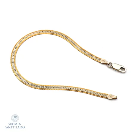 Ranneketju, pituus 190mm, leveys 3,3mm, 925,  Paino: 3,6 g