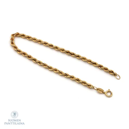 Cordell-ranneketju, leveys 3mm, pituus 185mm, 585,  Paino: 2 g