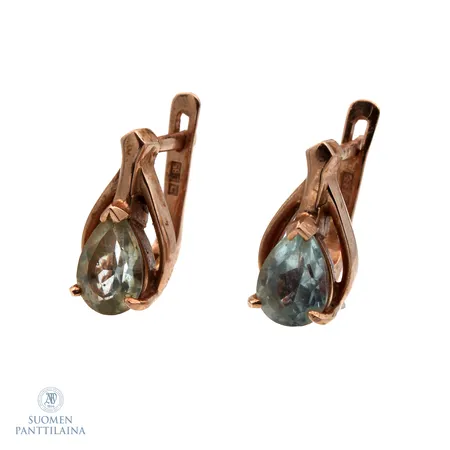 Kivikorvakorut, korkeus 12,7mm, 585br,  Paino: 3,4 g