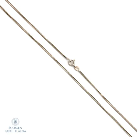Panssarikaulaketju, pituus 49,5cm, leveys 1,7mm, 925,  Paino: 4 g