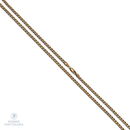 Panssarikaulaketju, pituus 49cm, leveys 3,5mm, 585, Paino: 6,8 g