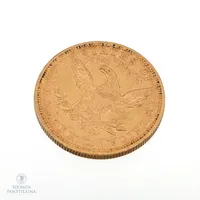 Kultaraha, 10 Dollars (Coronet Head - With motto) 1880, 900, Paino: 16,7 g