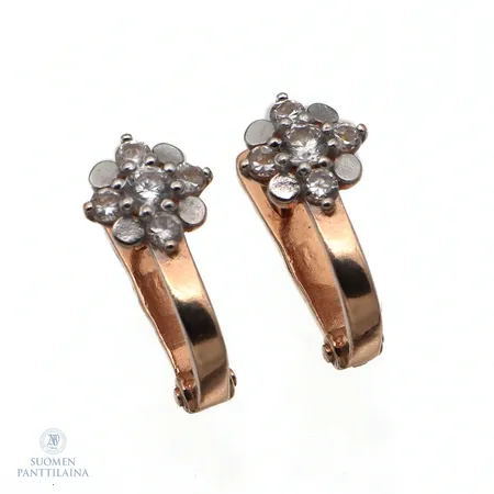 Kivikorvakorut, korkeus 9,7mm, 585br,  Paino: 1,2 g