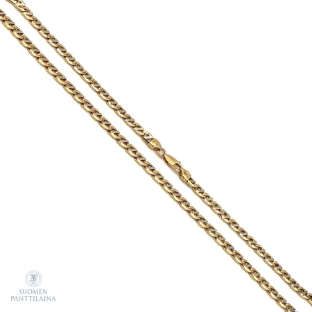 Kaulaketju, pituus 52,5cm, leveys 5,4mm, 750,  Paino: 52 g