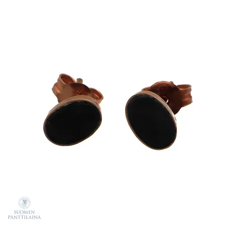 Kivikorvakorut, mitat 4,5x6,3mm, 585br,  Paino: 0,7 g