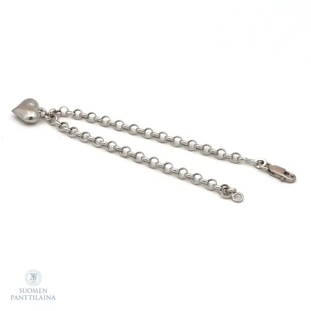 Papuranneketju maskotilla, pituus 190mm, 925,  Paino: 5,6 g