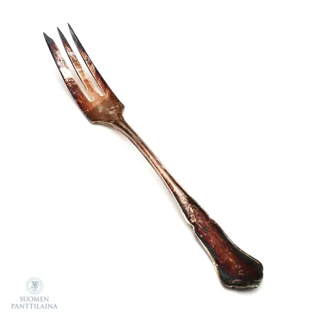 Jälkiruokahaarukka, Chippendale, pituus 150mm, 830,  Paino: 24,5 g