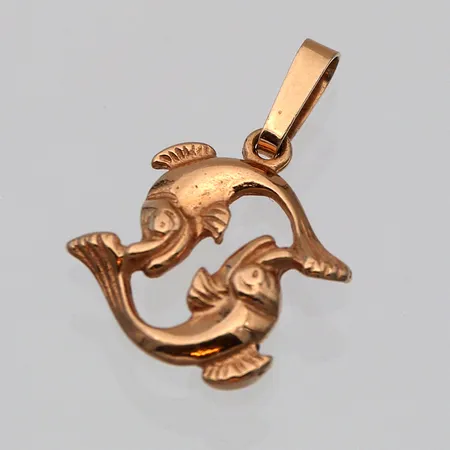 Horoskooppi-riipus, korkeus 17mm, 585, Paino: 0,9 g