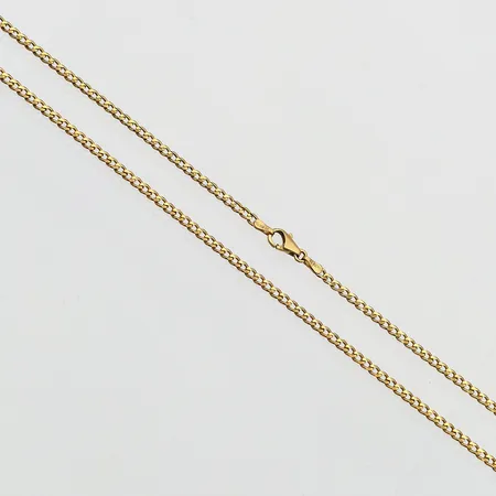 Panssarikaulaketju, pituus 72cm, pieniä käytön jälkiä, 585, Paino: 12,2 g