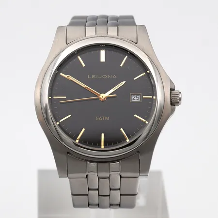 Teräsrannekello Leijona Legends 74, taulun Ø 34mm, 5012-741, quartz, lisäpalat ja laatikko