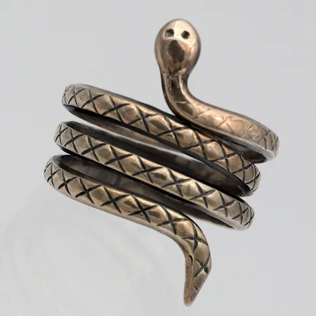Käärmesormus Kalevala Koru, koko 18¾, koko joustava, 925, Paino: 6,6 g