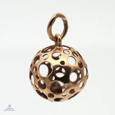 Riipus, Leppäkerttu, design Liisa Vitali, korkeus18mm, Ø11mm, 585,  Paino: 1,1 g
