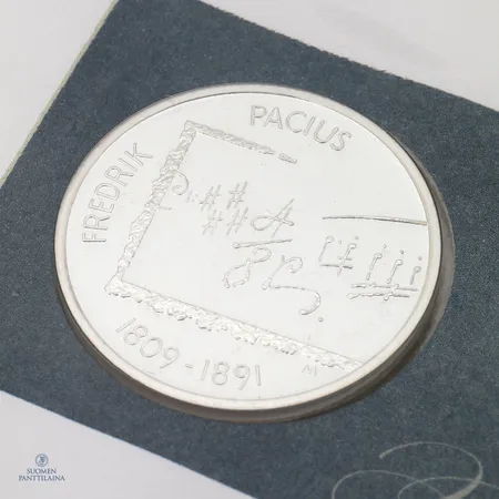 Juhlaraha, Fredrick Pacius 1809-1891, 925,  Paino: 25,5 g