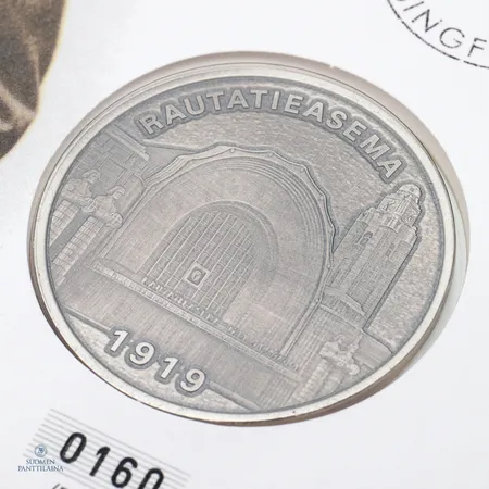 Juhlaraha, Eliel Saarinen ja rautatieasema 1919, messinkiä