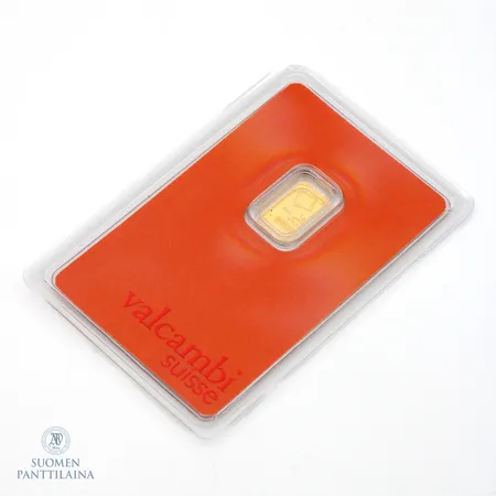 Kultaharkko, valcambi suisse, 999, Paino: 1 g