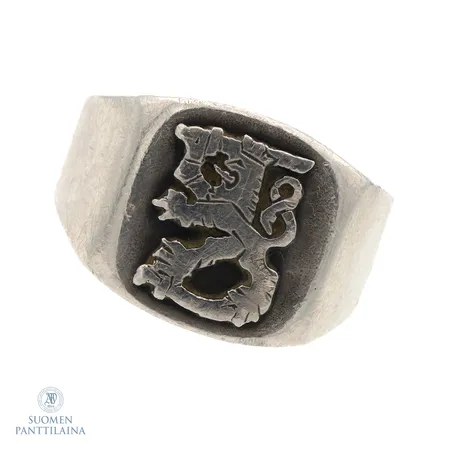 Kantasormus, koko 20¼, 925,  Paino: 18,9 g
