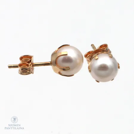 Helmikorvakorut, korkeus 6mm, 585br,  Paino: 1,2 g