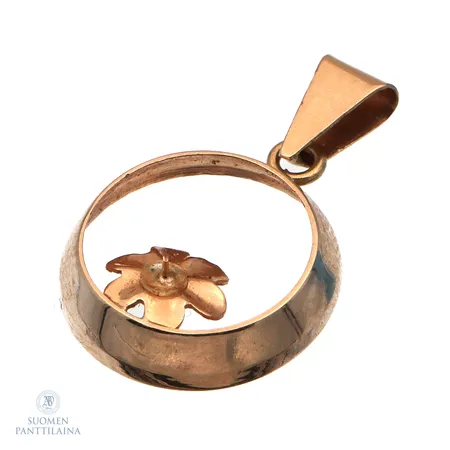 Viallinen riipus, korkeus 23mm, 585,  Paino: 0,8 g
