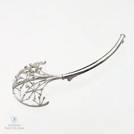 Rintakoru kivellä, Naisen ääni, Kalevala Koru, pituus 102mm, 925br,  Paino: 12,2 g