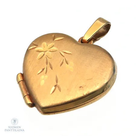Medaljonki, korkeus 22mm, 585,  Paino: 2 g