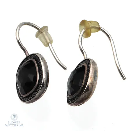 Onyx-korvakorut, Thomas Sabo,  korkeus 21mm, 925br,  Paino: 5,1 g