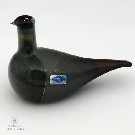 Lasilintu, "Sipi", signeeraus Oiva Toikka Nuutajärvi, mitat 10x17cm. 