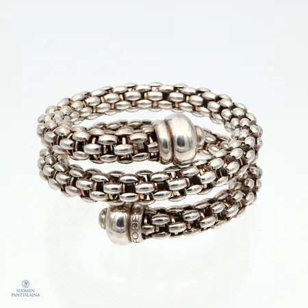 Rannekoru, Fope Gioielli, Star Silver and Rose Gold Flexible Bracelet, Ø 56mm, joustava, 925 ja 750,  Paino: 78,7 g