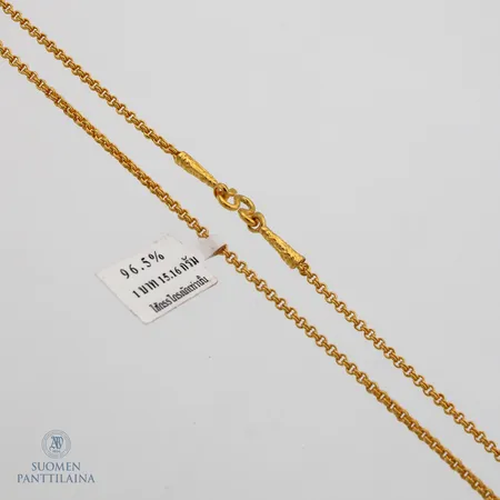 Kaulaketju, pituus 53cm, leveys 3mm, 965, Paino: 15,1 g