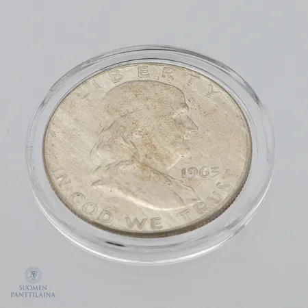 Hopeadollari, Yhdysvallat, Benjamin Franklin, 900,  Paino: 12,5 g