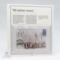 Juhlaraha, 60 Rauhan vuotta, 2005, nimellisarvo 10 euroa, 925, Paino: 25,5 g