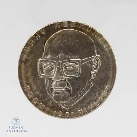 Juhlaraha, Urho Kekkonen 1981, nimellisarvo 50mk, 500, Paino: 20 g