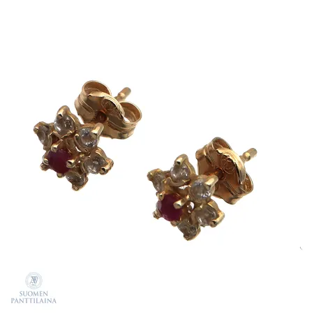 Kivikorvakorut, korkeus 6mm, 585br,  Paino: 0,6 g