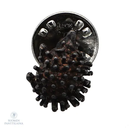 Siili-pinssi, korkeus 13mm, 925br,  Paino: 2,3 g