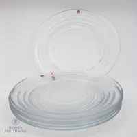 Kuusi lasilautasta, Aino Aalto, Iittala, Ø285mm. Ei lähetetä