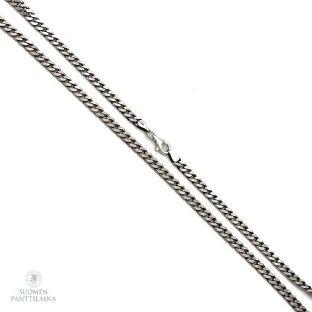 Panssarikaulaketju, pituus 51,5mm, leveys 5,5mm, 925, Paino: 30,6 g
