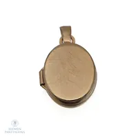 Viallinen medaljonki, korkeus 20mm, 585br,  Paino: 0,9 g