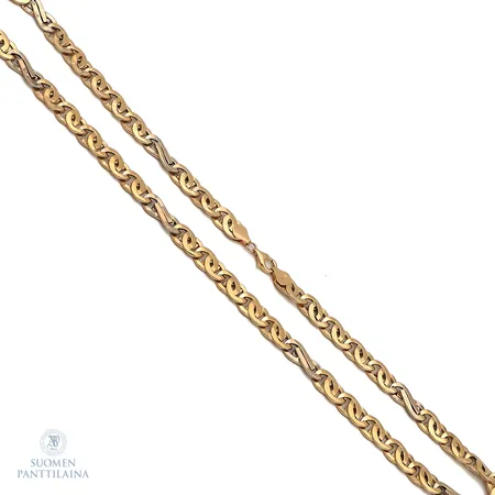Kaulakoru, pituus 60cm, leveys 8.6mm, 585,  Paino: 24,2 g