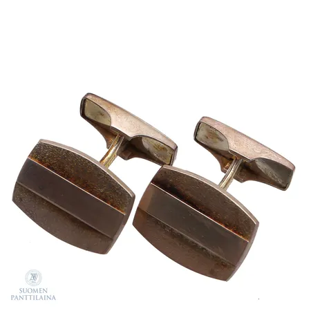 Kalvosinnapit, Union, kaiverrettu mitat 18x12mm, 925br,  Paino: 9,4 g