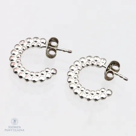 Korvakorut, Kalevala koru, Valoisa, korkeus 16mm, 925,  Paino: 3,7 g