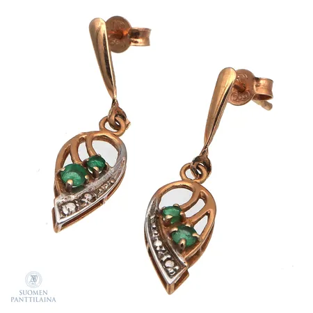 Kivikorvakorut, korkeus 26mm, 585br,  Paino: 1,4 g