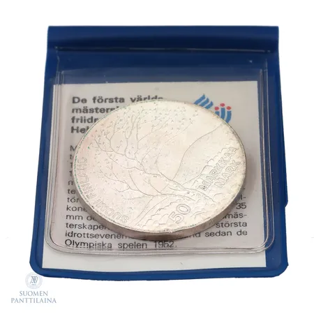 Juhlaraha, Yleisurheilun MM 1983, nimellisarvo 50 markkaa, 500,  Paino: 21,9 g