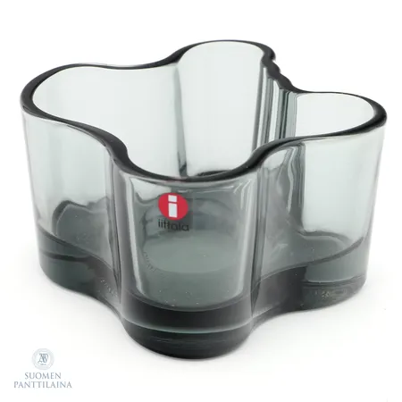 Aalto-tuikku, Iittala, mitat 50x95mm, harmaa