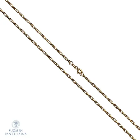 Kaulaketju, pituus 50cm, leveys 2mm, 585,  Paino: 4,1 g