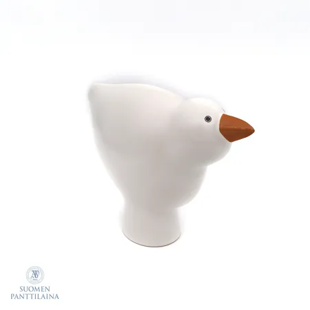 Keramiikkalintu, Arabia, Lisa, design Howard Smith, korkeus 15,5cm, leveys 21cm, 