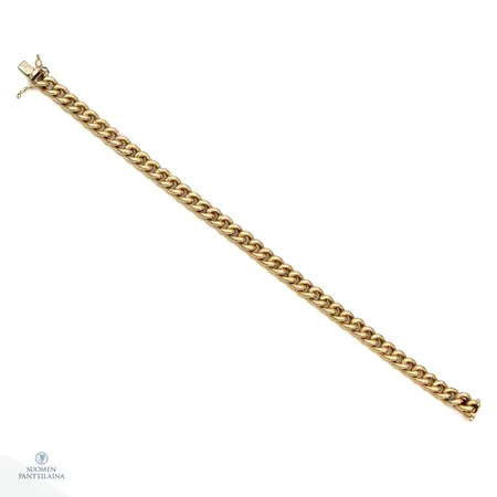 Panssariranneketju, pituus 200mm ja leveys 7mm, ontto, 585,  Paino: 15,7 g