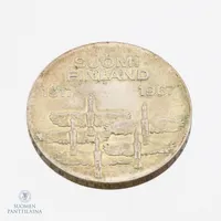 Juhlaraha, 10 markkaa, Itsenäinen Suomi 50 vuotta 1917 -1967, Suomi, 900, Paino: 24 g