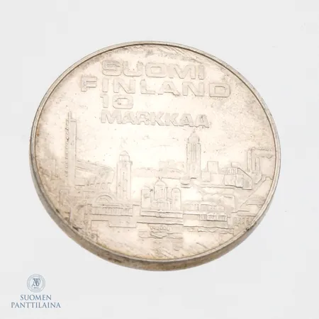 Juhlaraha, 10 markkaa, EMX Helsinki 1971, 500, Paino: 24,3 g