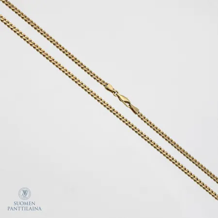 Panssarikaulaketju, pituus 50cm, leveys 4mm, 585,  Paino: 30,2 g